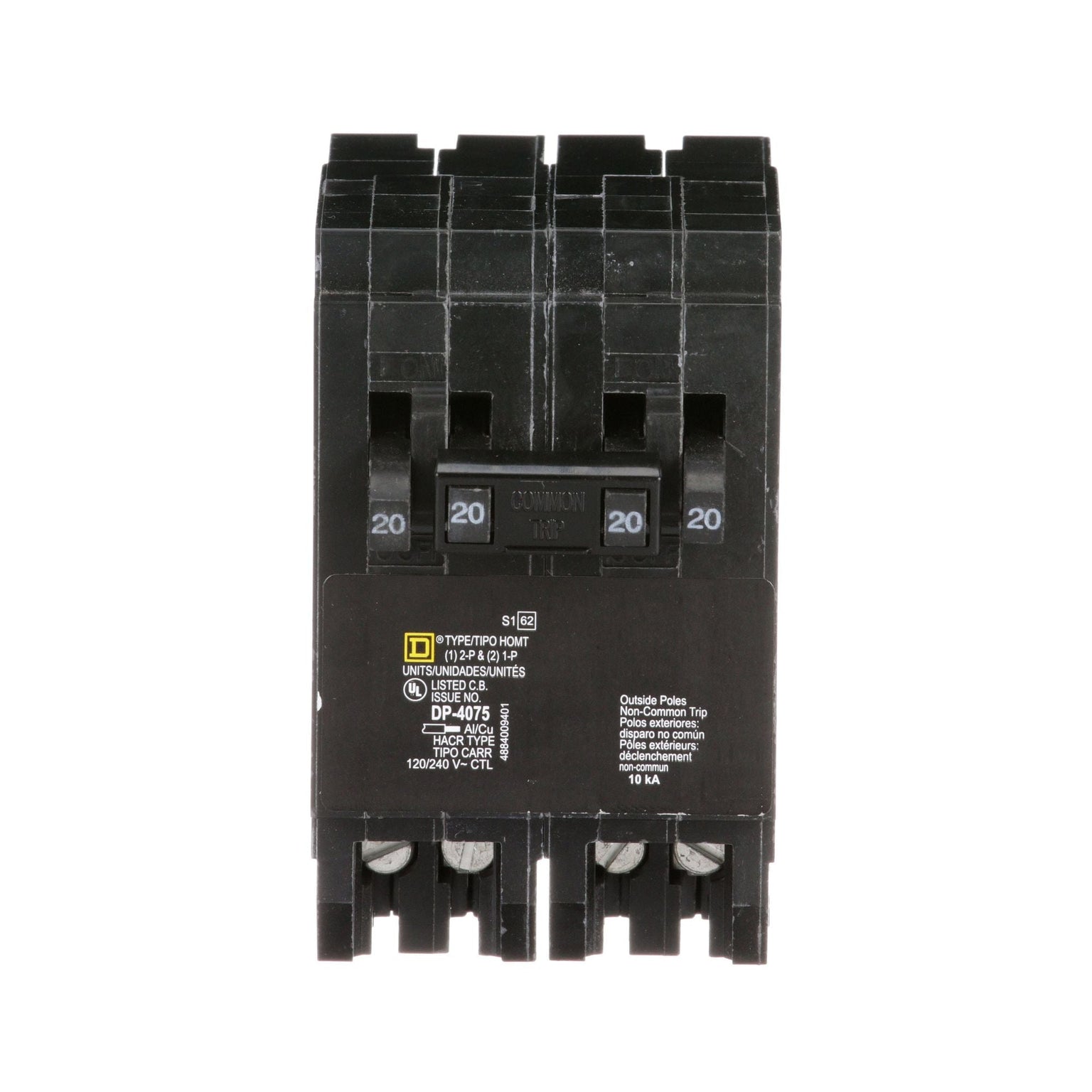 CHOMT2020220 - Square D 20 Amp 4 Pole 240 Volt Plug-In Molded Case Circuit Breaker