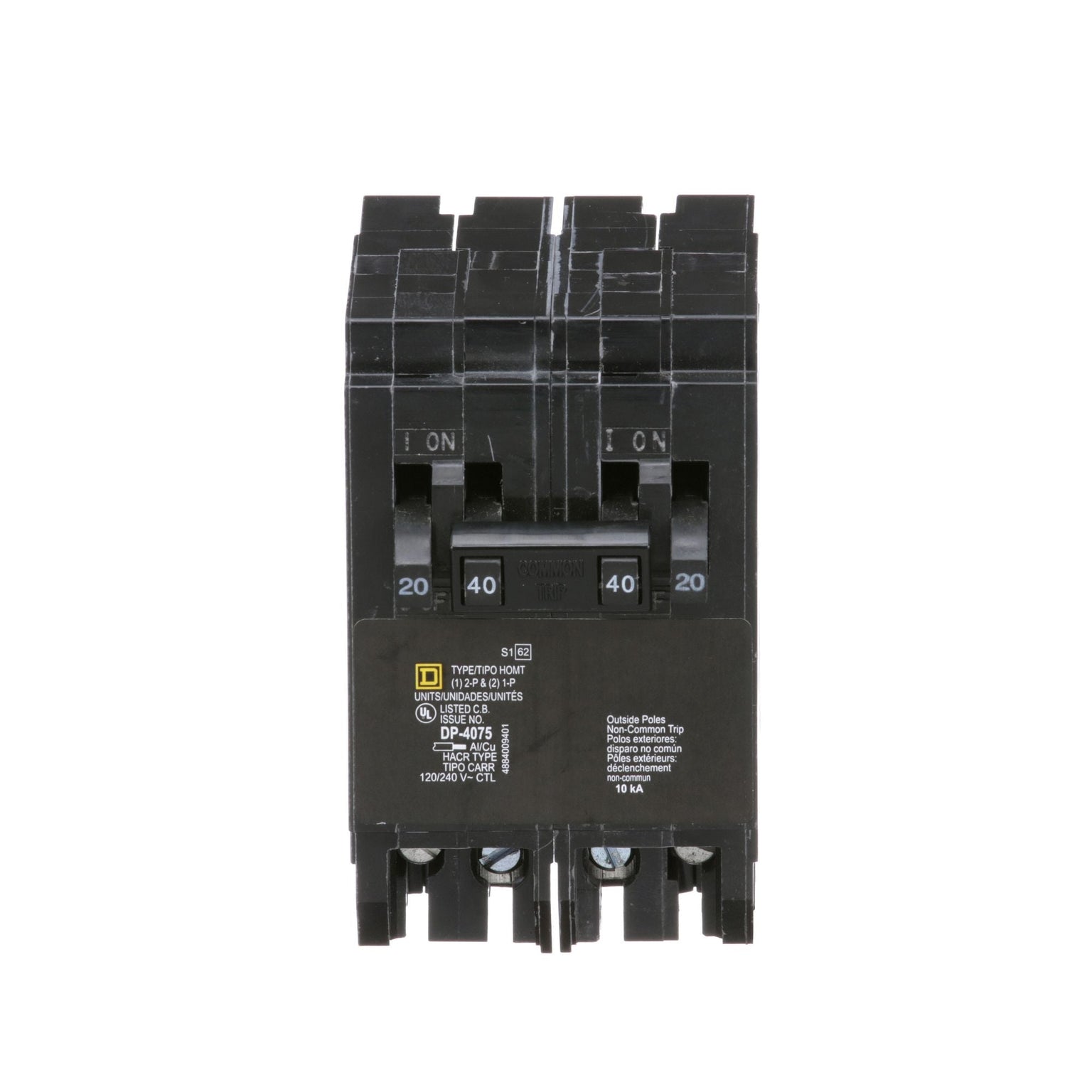 CHOMT2020240 - Square D 40 Amp 4 Pole 240 Volt Plug-In Molded Case Circuit Breaker
