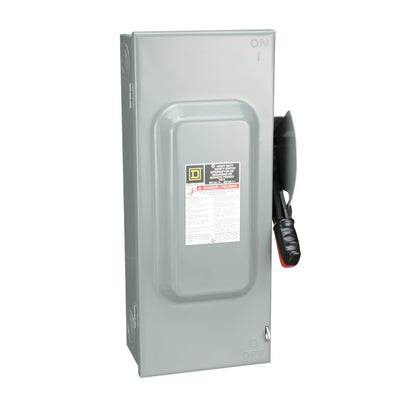 HU363 - Square D 100 Amp 3 Pole 600 Volt Disconnect and Safety Switch