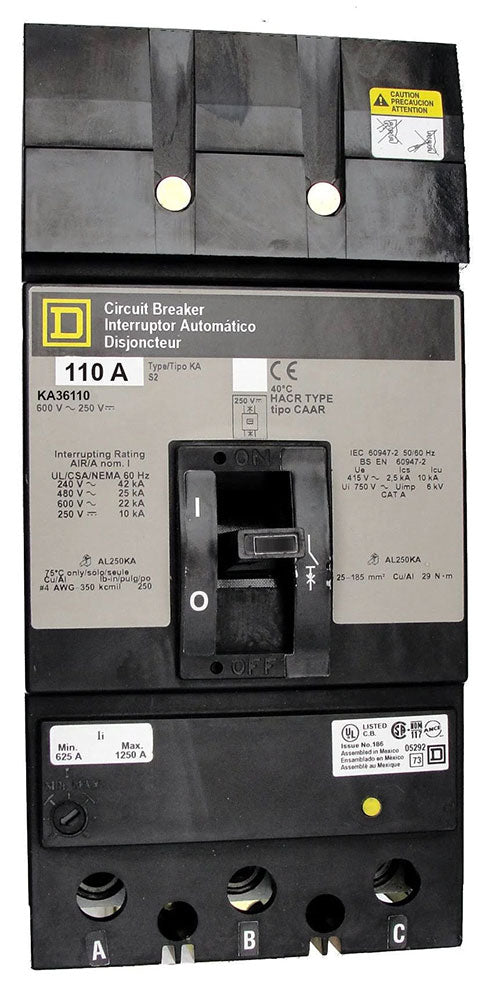 KA36110 - Square D - Molded Case Circuit Breaker