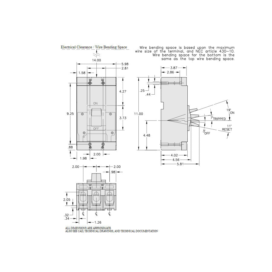 LAL26125 - Square D - 125 Amp Molded Case Circuit Breaker