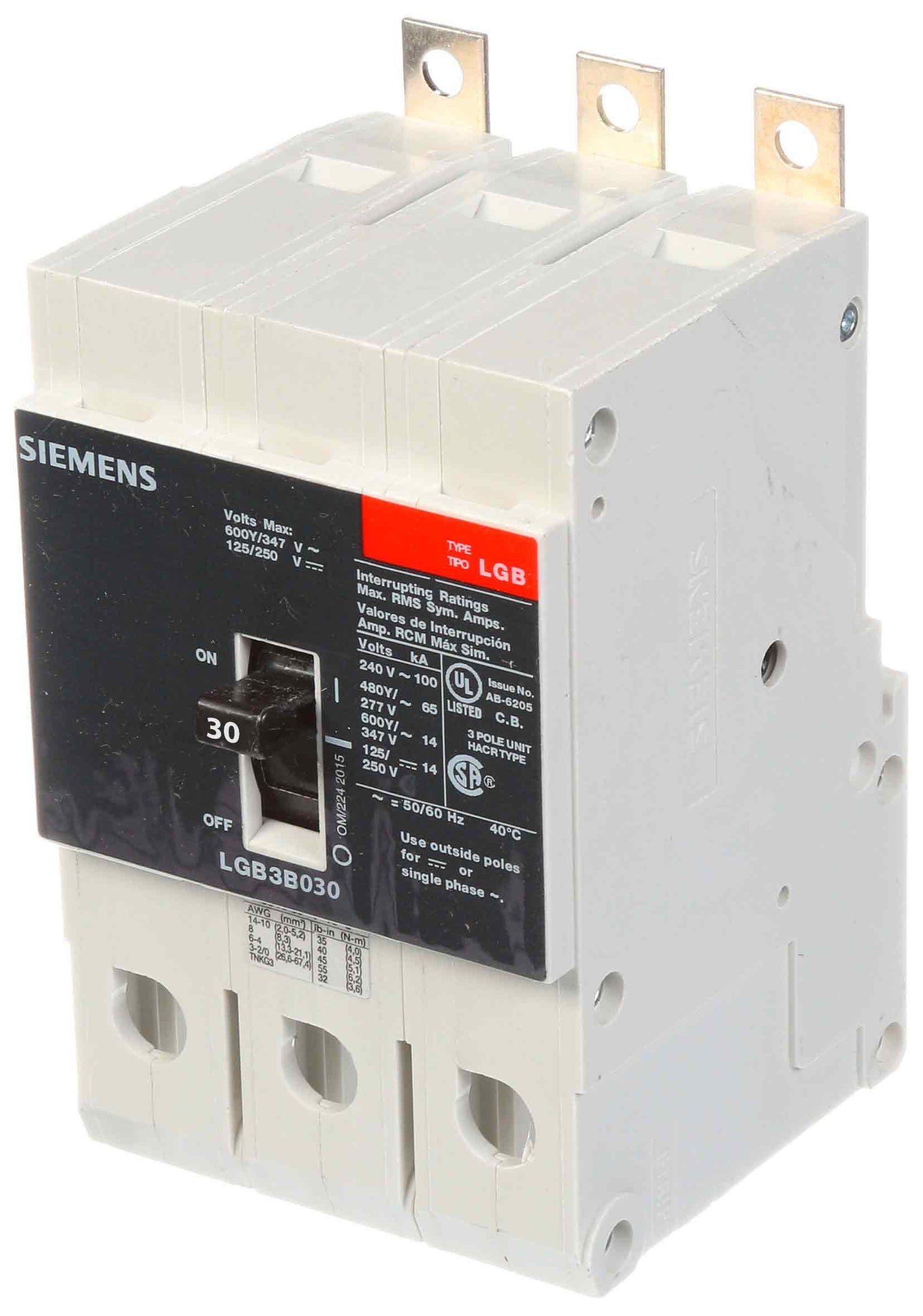 LGB3B030B - Siemens - Molded Case Circuit Breaker