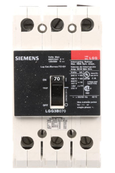 LGG3B070L - Siemens - Molded Case Circuit Breaker