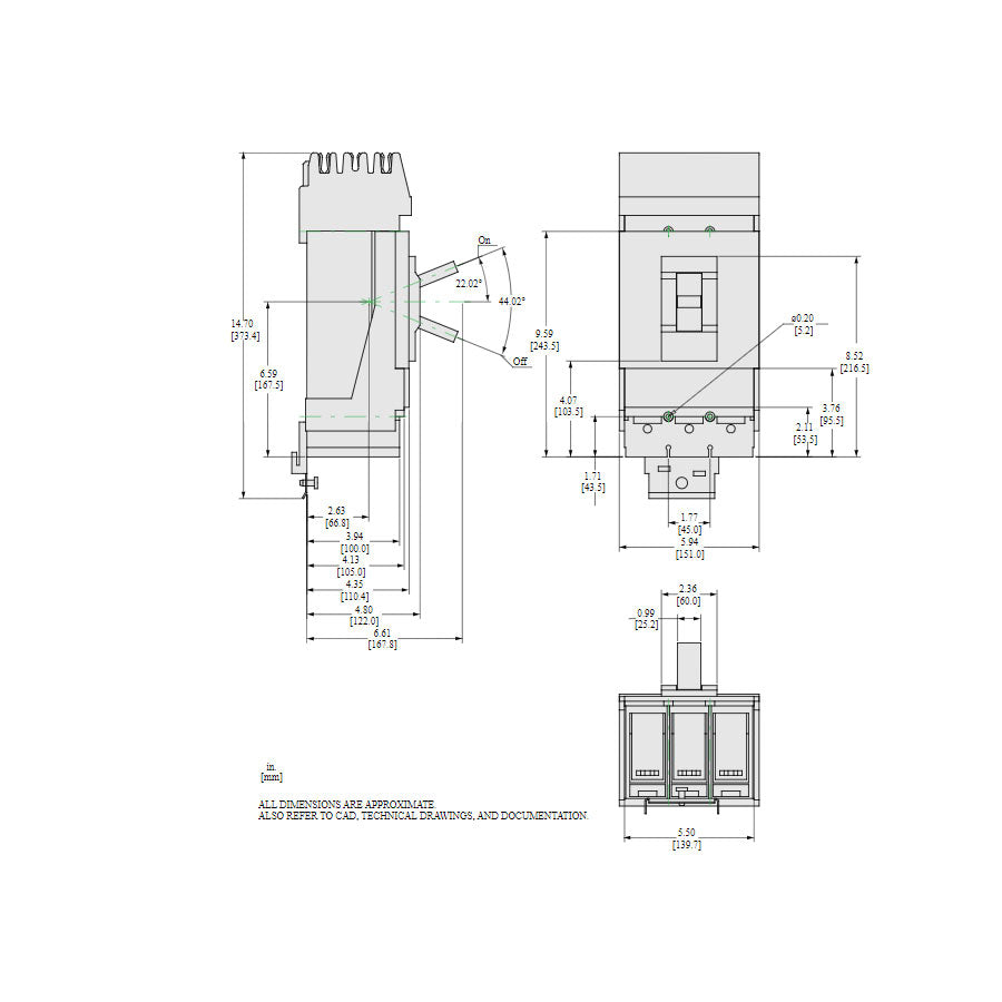 LJA36600U31X - Square D - Molded Case Circuit Breaker