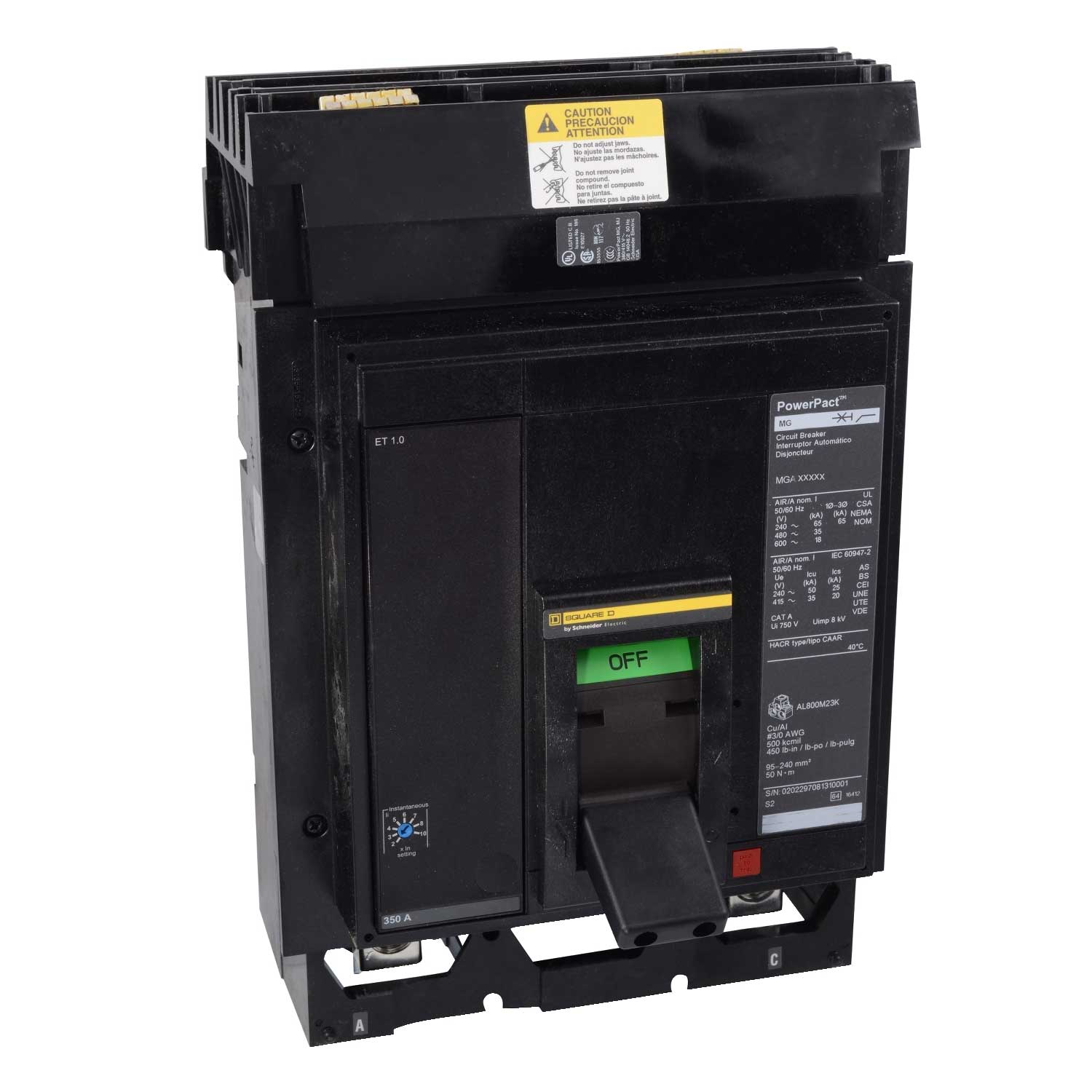 MGA36450 - Square D - Molded Case Circuit Breaker