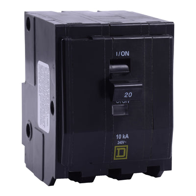 QH320 - Square D 20 Amp 3 Pole 240 Volt Plug-In Molded Case Circuit Breaker