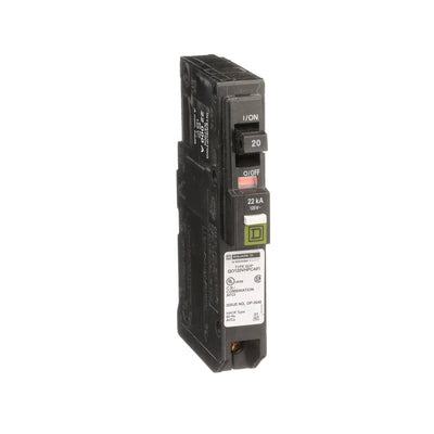QO120VHPCAFI - Square D 20 Amp 1 Pole 120 Volt Plug-In Molded Case Circuit Breaker