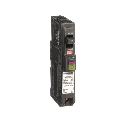 QO120VHPDF - Square D 20 Amp 1 Pole 120 Volt Plug-In Molded Case Circuit Breaker