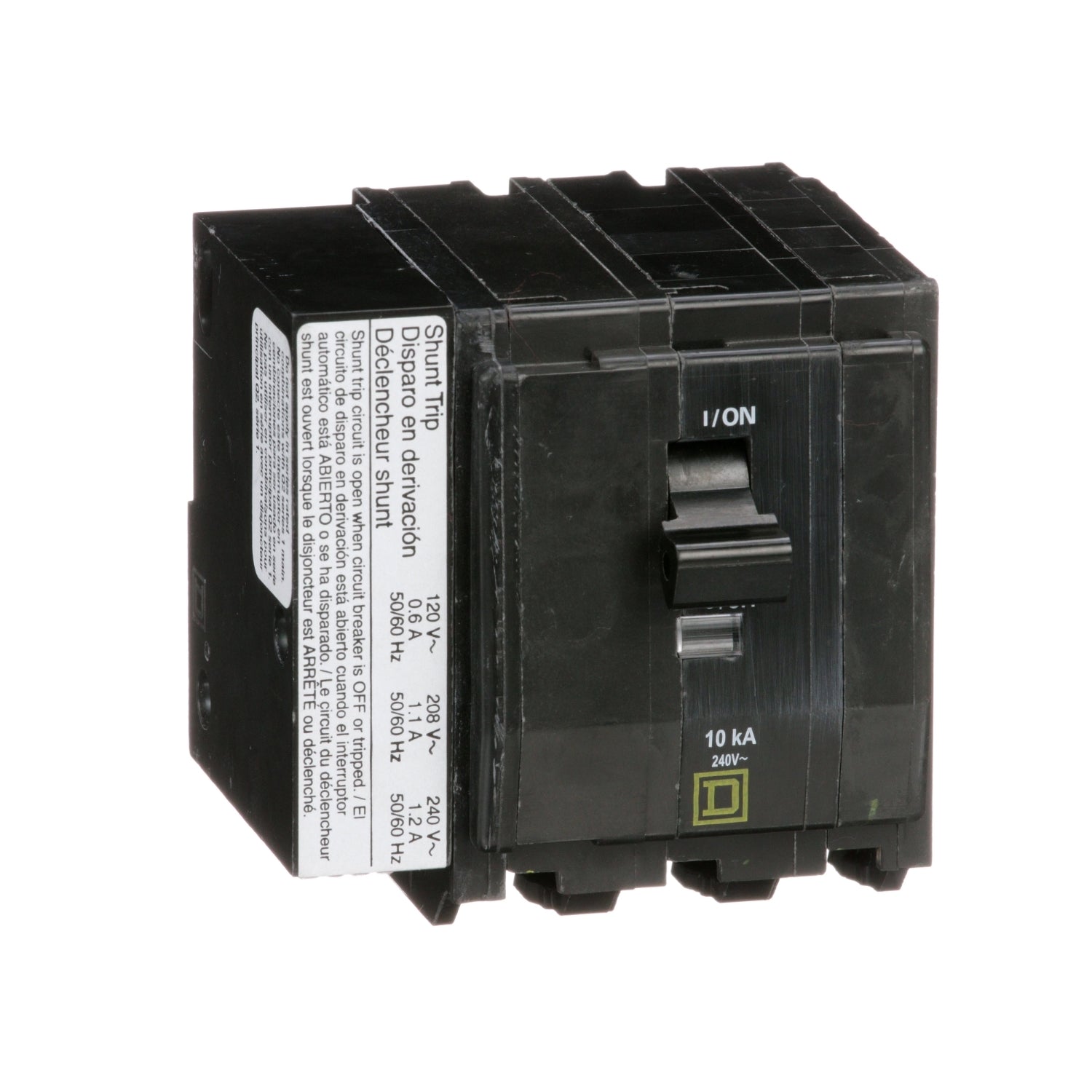 QO3201021 - Square D 20 Amp 3 Pole 240 Volt Plug-In Molded Case Circuit Breaker