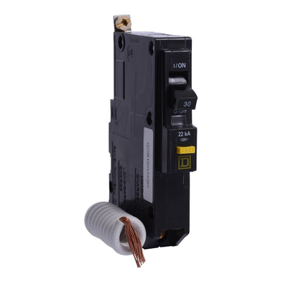 QOB130VHGFI - Square D 30 Amp 1 Pole 120 Volt Bolt-On Molded Case Circuit Breaker