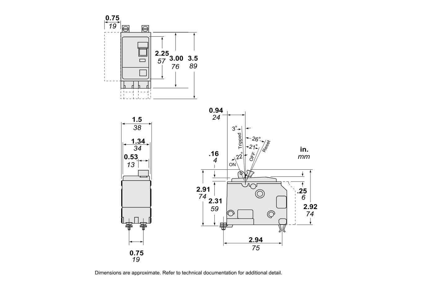 QOB2901021 - Square D - Molded Case Circuit Breaker