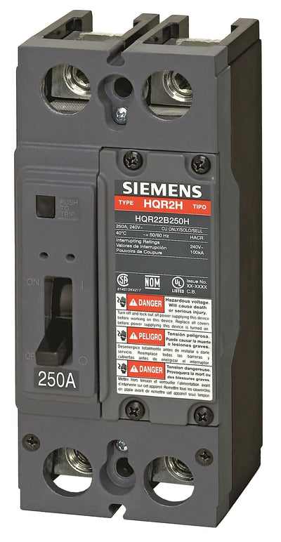 QR22B200L - Siemens 200 Amp 2 Pole 240 Volt Molded Case Circuit Breaker