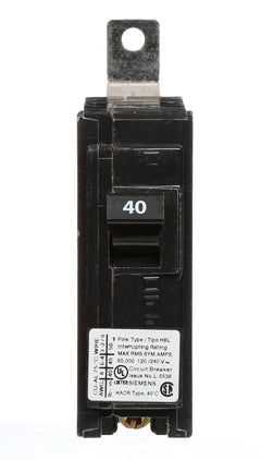 B140HH - Siemens 40 Amp 1 Pole 120 Volt Molded Case Circuit Breaker