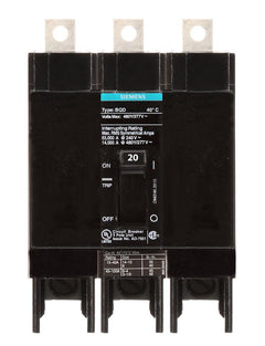 BQD6320 - Siemens 20 Amp 3 Pole 600 Volt Bolt-On Molded Case Circuit Breaker