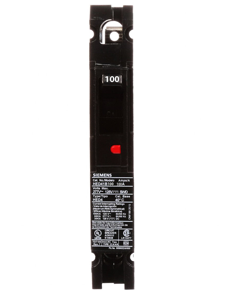HED41B100 - Siemens - Molded Case Circuit Breaker