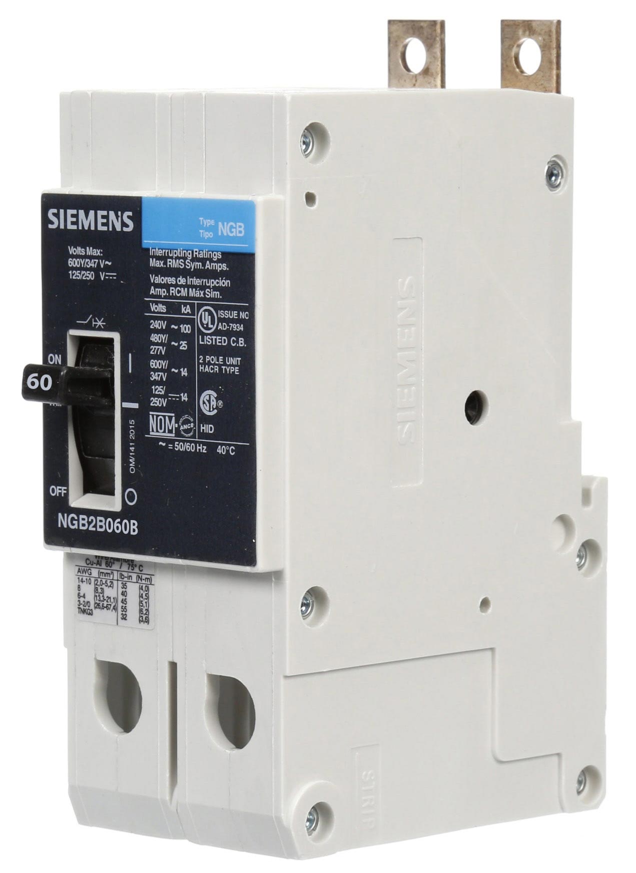 NGB2B060B - Siemens - Molded Case Circuit Breaker