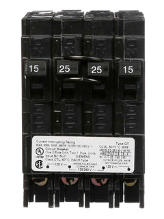 Q21525CT - Siemens 25 Amp 2 Pole 240 Volt Plug-In Molded Case Circuit Breaker