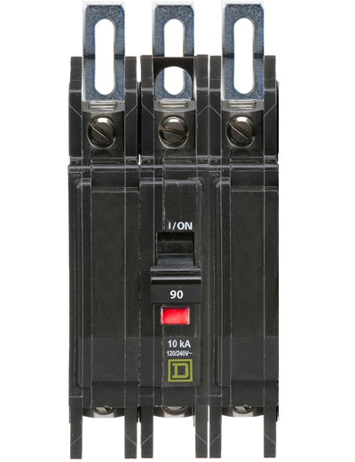 QOU390 - Square D 90 Amp 3 Pole 240 Volt Miniature Circuit Breaker