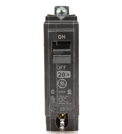 THHQB1120GFT - GE 20 Amp 1 Pole 120 Volt Bolt-On Molded Case Circuit Breaker