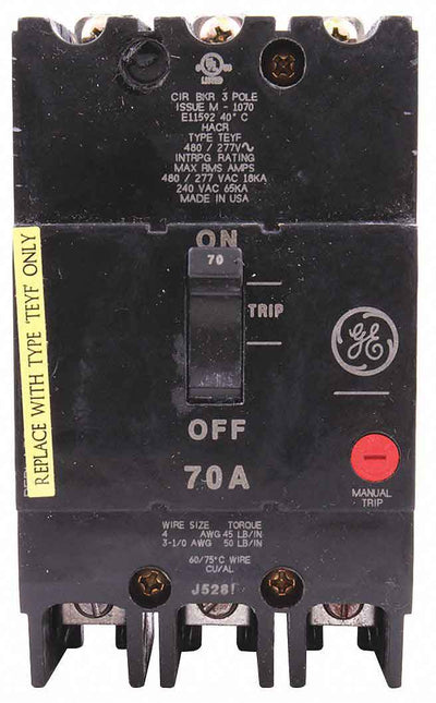 TEYF370 - General Electrics - Molded Case Circuit Breakers
