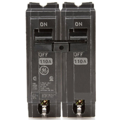 THQL21110 - GE 100 Amp 2 Pole 240 Volt Plug-In Molded Case Circuit Breaker