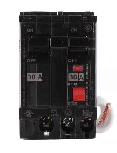 THQL2130GFEP - GE 30 Amp 2 Pole 240 Volt Molded Case Breaker