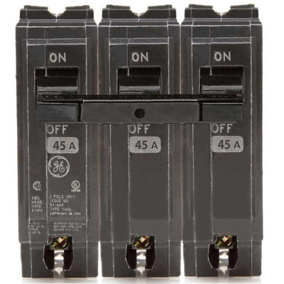 THQL32045 - GE 45 Amp 3 Pole 240 Volt Plug-In Molded Case Circuit Breaker