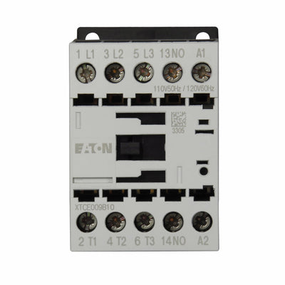 XTCE009B10TD - Eaton Cutler-Hammer 9 Amp 3 Pole 600 Volt Magnetic Contactor