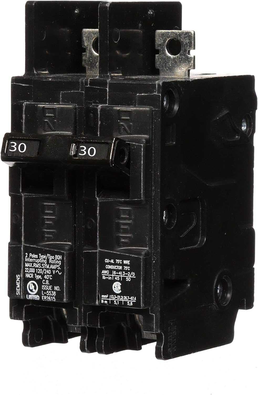 BQ2B030H - Siemens - 30 Amp Molded Case Circuit Breaker