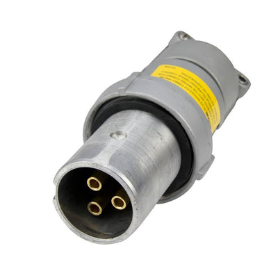 ACP3033BC - Appleton - 30 Amp 600V 3 Pole 3 Wire Powertite Series Pin & Sleeve Metallic Clamping Ring Plug