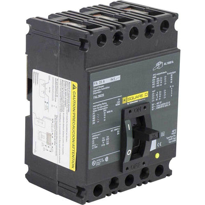 FAL36035 - Square D 35 Amp 3 Pole 600 Volt Molded Case Circuit Breaker