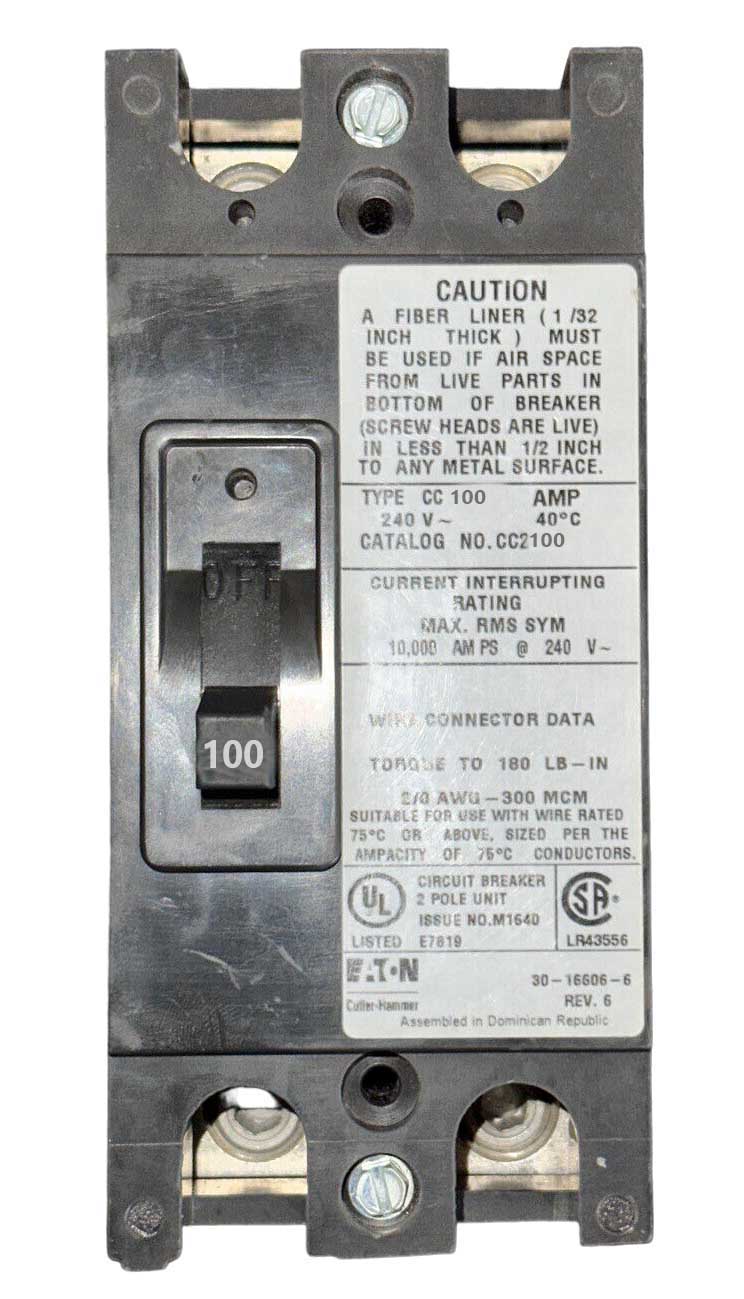 CC2100 - Eaton - Main Circuit Breaker – SimplyBreakers.com