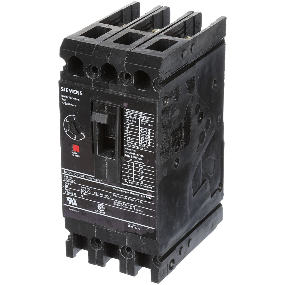 ED63A100 - Siemens - Molded Case Circuit Breaker