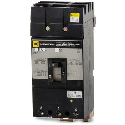 FI36015 - Square D 15 Amp 3 Pole 600 Volt Plug-In Molded Case Circuit Breaker