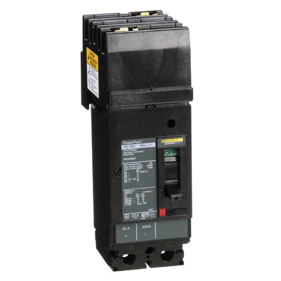HDA260202 - Square D 20 Amp 2 Pole 600 Volt Plug-In Molded Case Circuit Breaker