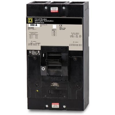 LHL36350 - Square D 350 Amp 3 Pole 600 Volt Molded Case Circuit Breaker