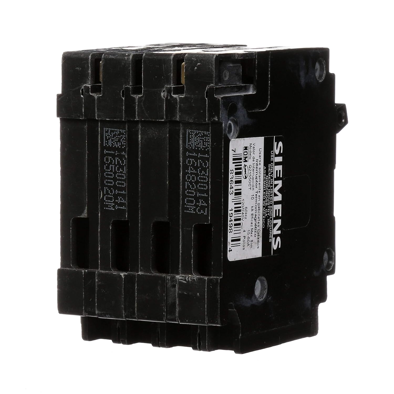 Q21550CT - Siemens - 50 Amp Quad Circuit Breaker
