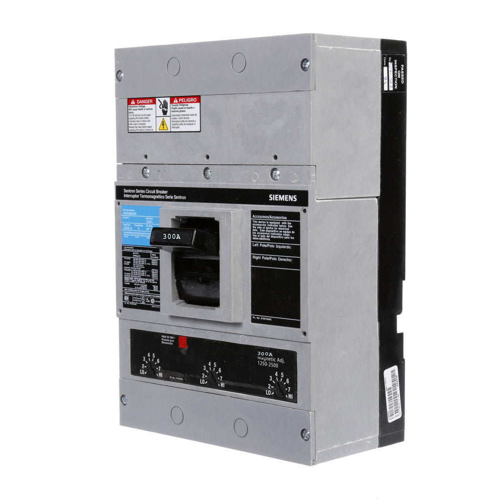 SHJD69300 - Siemens 300 Amp 3 pole 600 Volt Molded Case Circuit Breaker