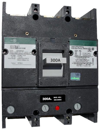 TJK636300WL - GE 300 Amp 3 Pole 600 Volt Molded Case Circuit Breaker